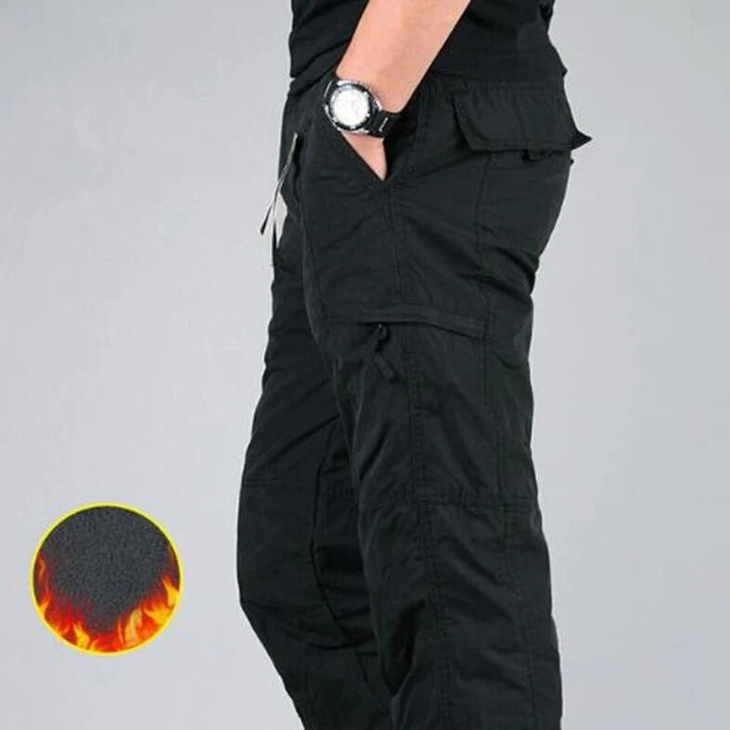 Men’s Winter Fleece-Lined Cargo Pants