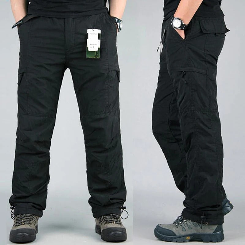 Men’s Winter Fleece-Lined Cargo Pants