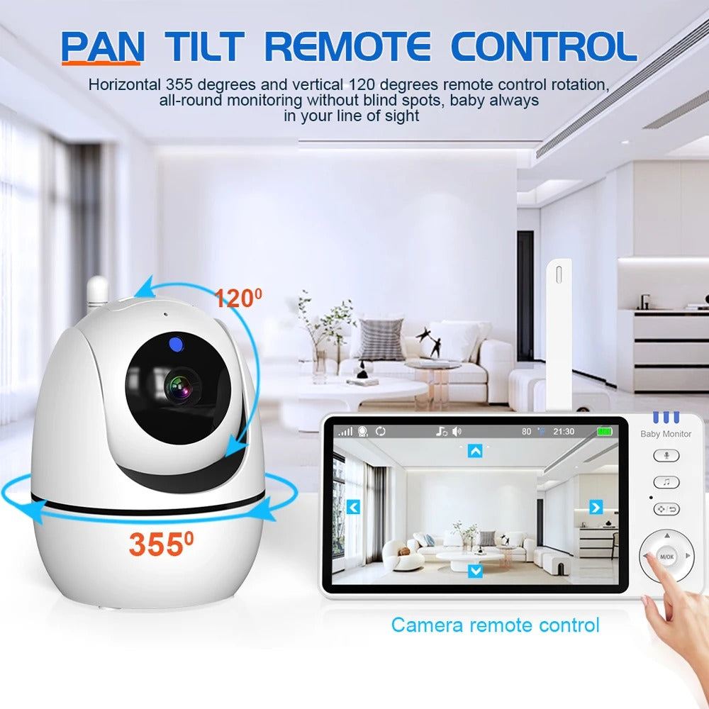 Baby Monitor with Pan-Tilt Camera