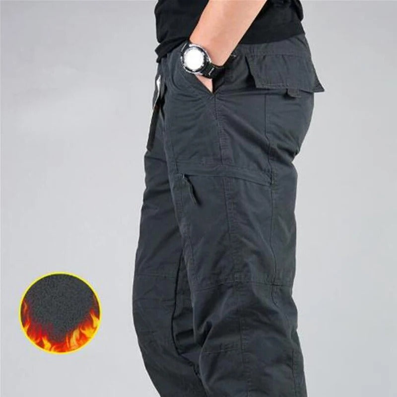 Men’s Winter Fleece-Lined Cargo Pants