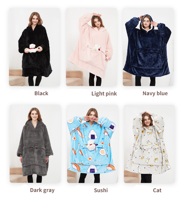 Heated Oversized Hoodie Blanket