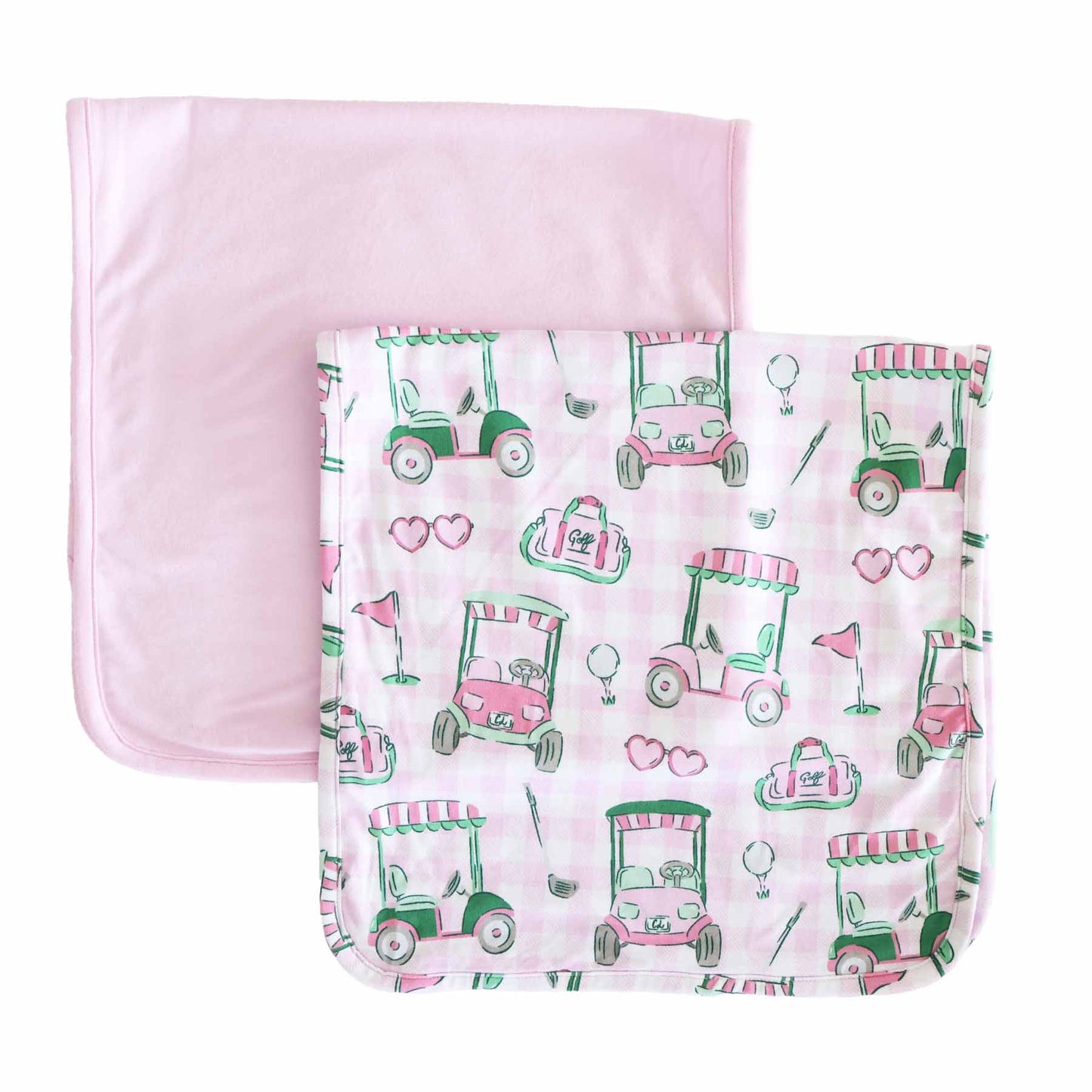 Fituraa Burp Cloth Set – Pink Birdie Babes 2-Pack for Baby Girls