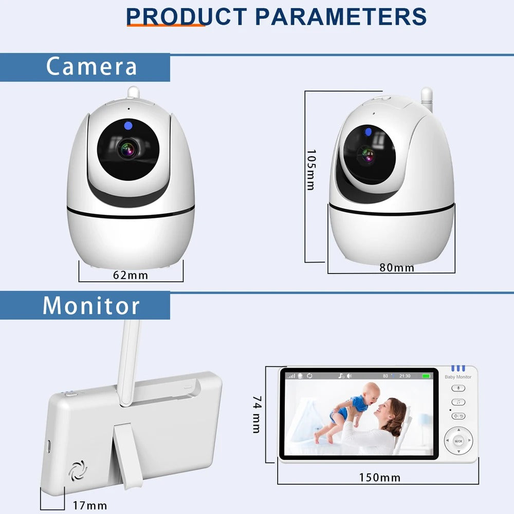 Baby Monitor with Pan-Tilt Camera