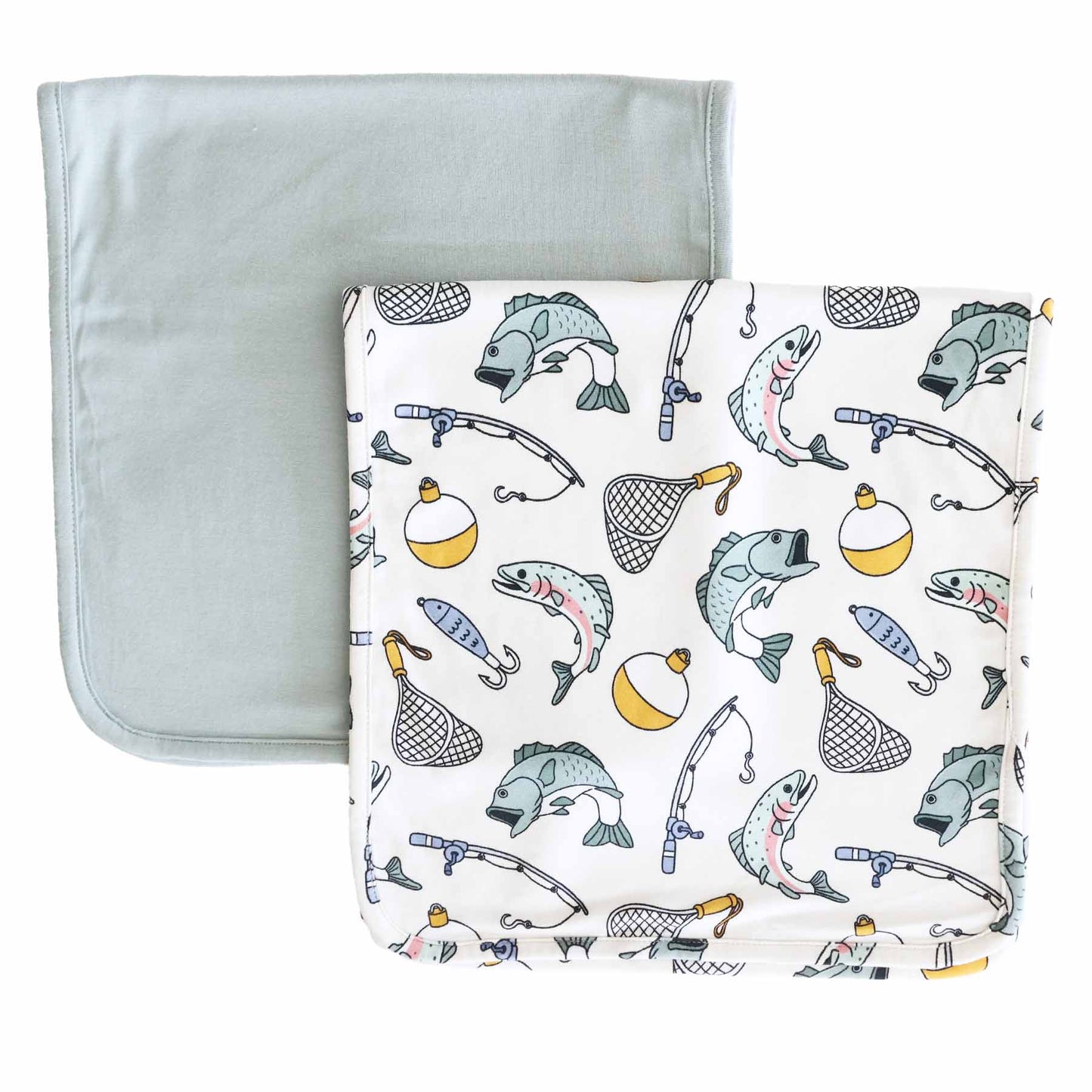 Fituraa Burp Cloth Set – Catch of the Day 2-Pack