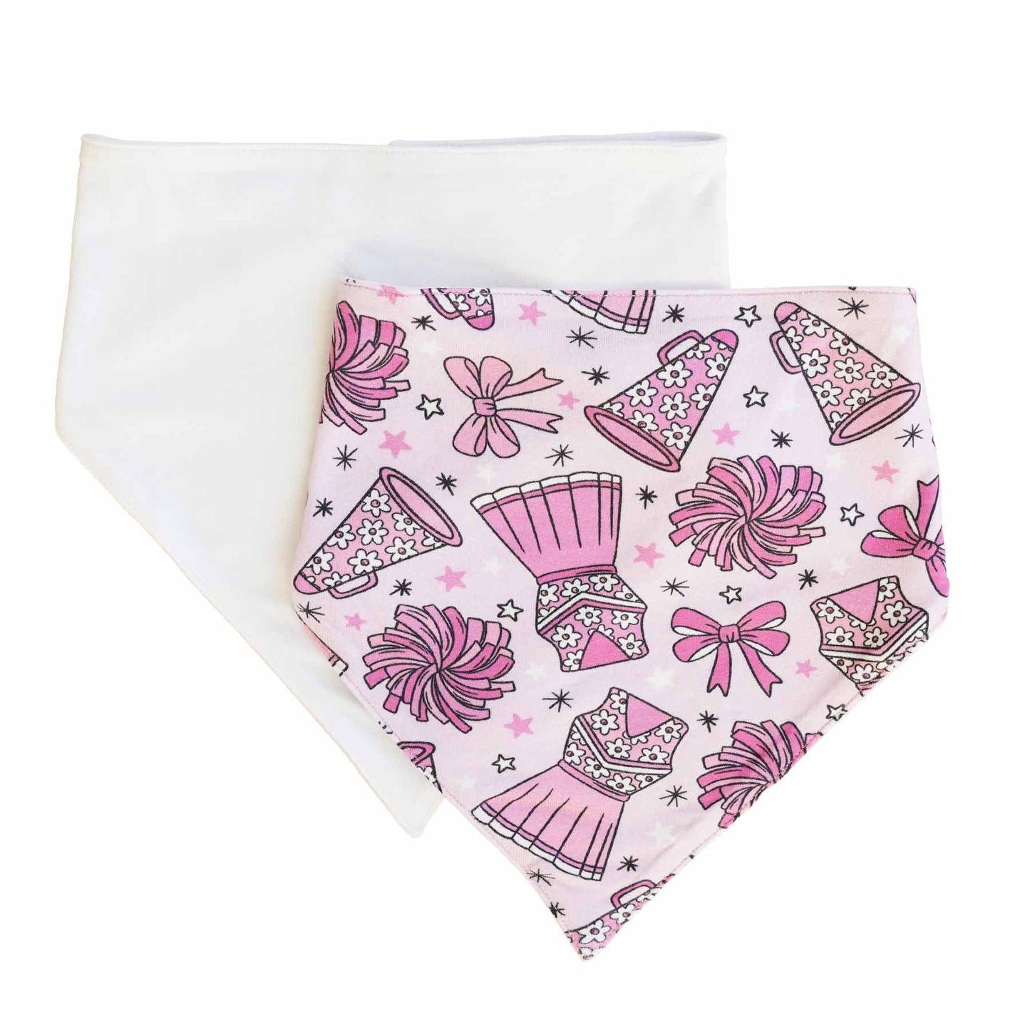 Fituraa Bandana Bibs for Babies – 2-Pack Pep Squad Set