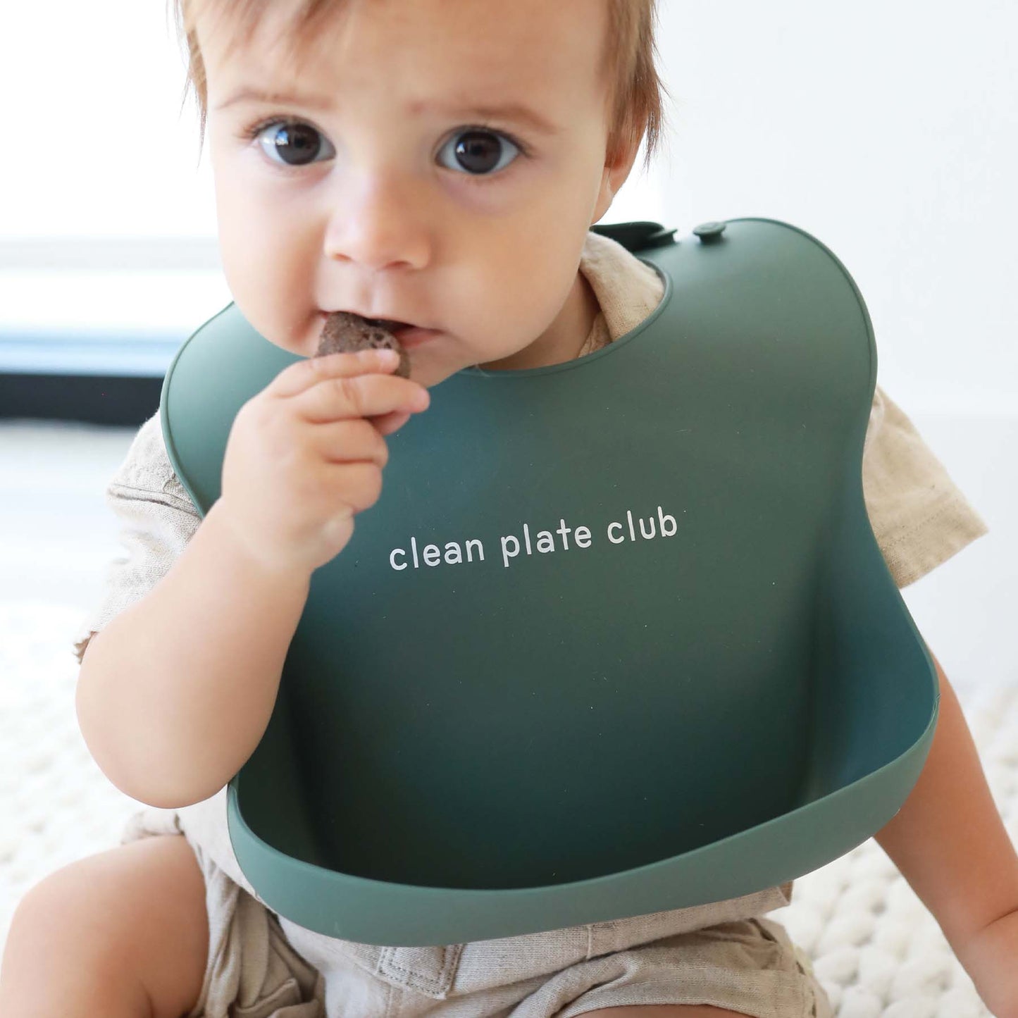 Silicone Baby Bib | Clean Plate Club
