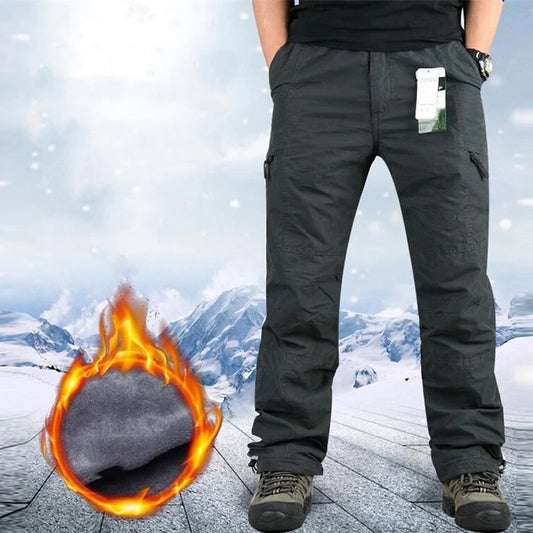 Men’s Winter Fleece-Lined Cargo Pants