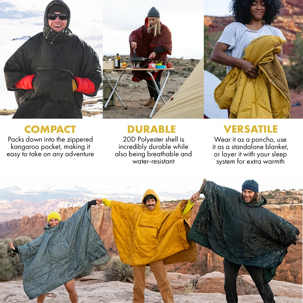 Poncho Blanket USB Heated