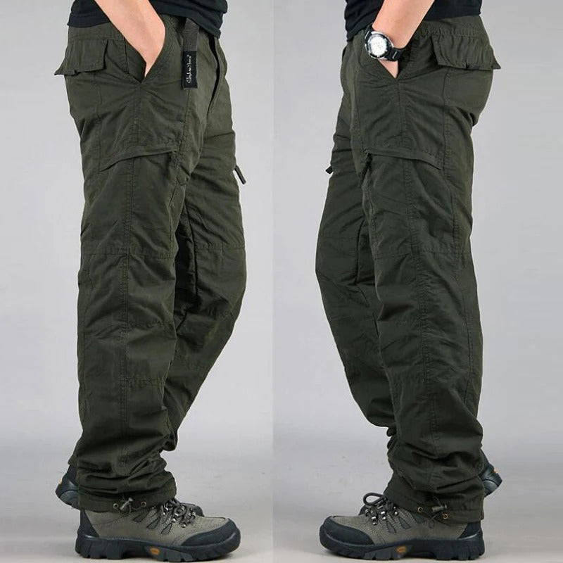 Men’s Winter Fleece-Lined Cargo Pants