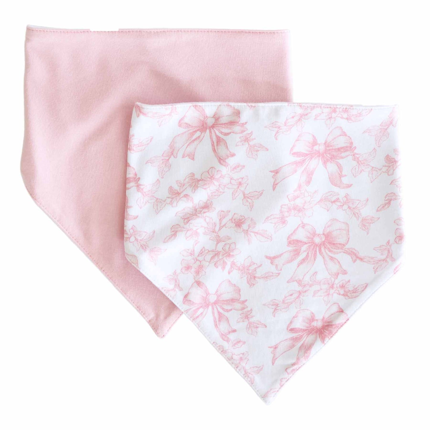Fituraa Bandana Bib Set – Fancy Frills 2-Pack for Baby Girls