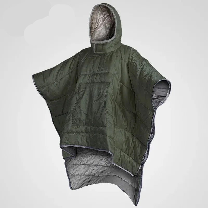 Outdoor Down Poncho Blanket