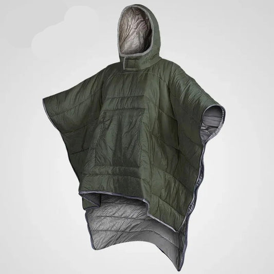 Outdoor Down Poncho Blanket