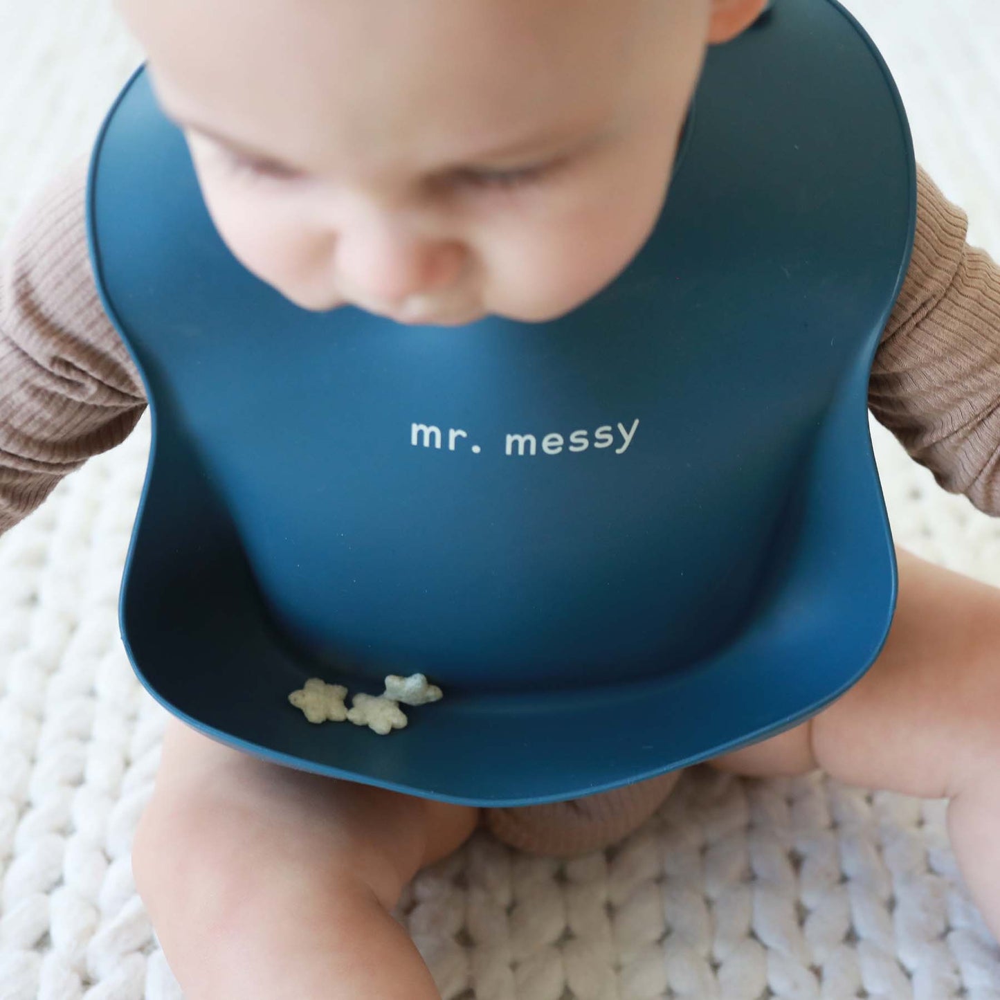Silicone Baby Bib | Mr. Messy