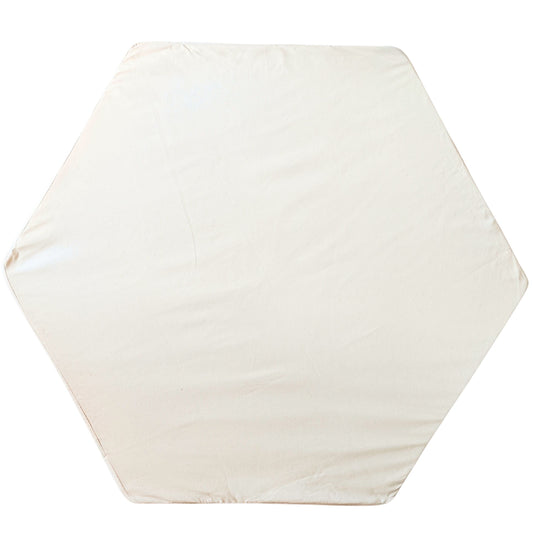 Hexagon Kids' Playmat in Ecru - Fits Pavilion Playhouse