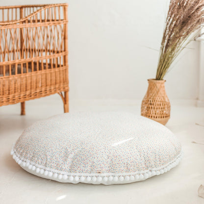 Fituraa™ Big Floor Cushion – Colorful Drops (100 cm)