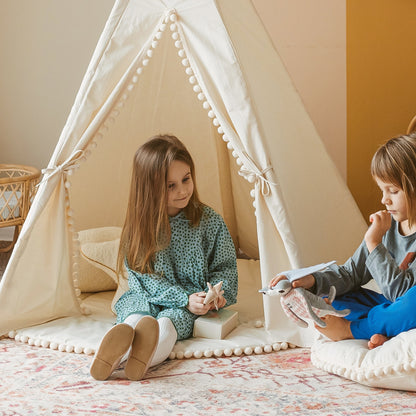 🧸 Fituraa Kids Playmat – Ecru (115 cm)