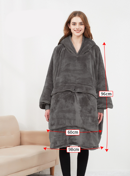 Heated Oversized Hoodie Blanket