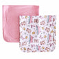 Fituraa Burp Cloth Set – Bathtime Besties 2-Pack with Rubber Duck Print
