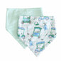 Fituraa Bandana Bib Set – Green Birdie Babes 2-Pack Golf-Themed for Baby Boys