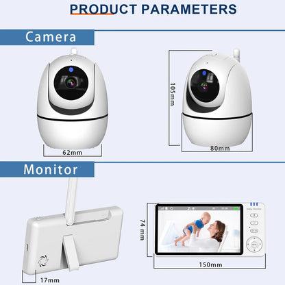 Baby Monitor with Pan-Tilt Camera
