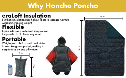Poncho Blanket USB Heated