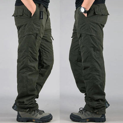 Men’s Winter Fleece-Lined Cargo Pants
