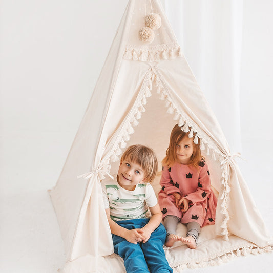 Square Kids Teepee Tent with Play Mat