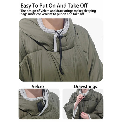 Outdoor Down Poncho Blanket
