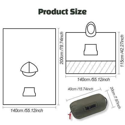 Outdoor Down Poncho Blanket