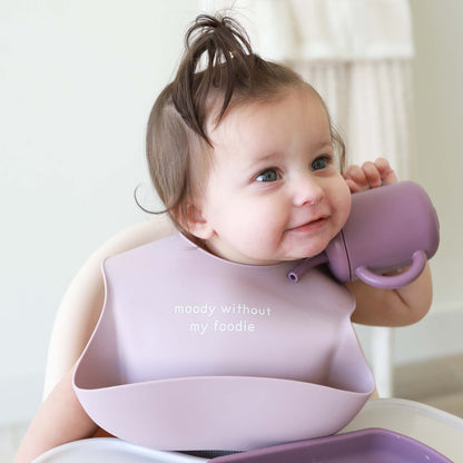 Silicone Baby Bib | Moody Without My Foodie