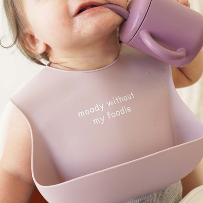 Silicone Baby Bib | Moody Without My Foodie