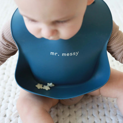 Silicone Baby Bib | Mr. Messy